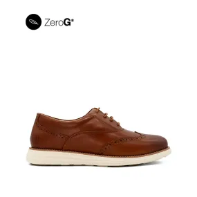 Farah Lace Up Women's Shoes - Deep Tan Leather