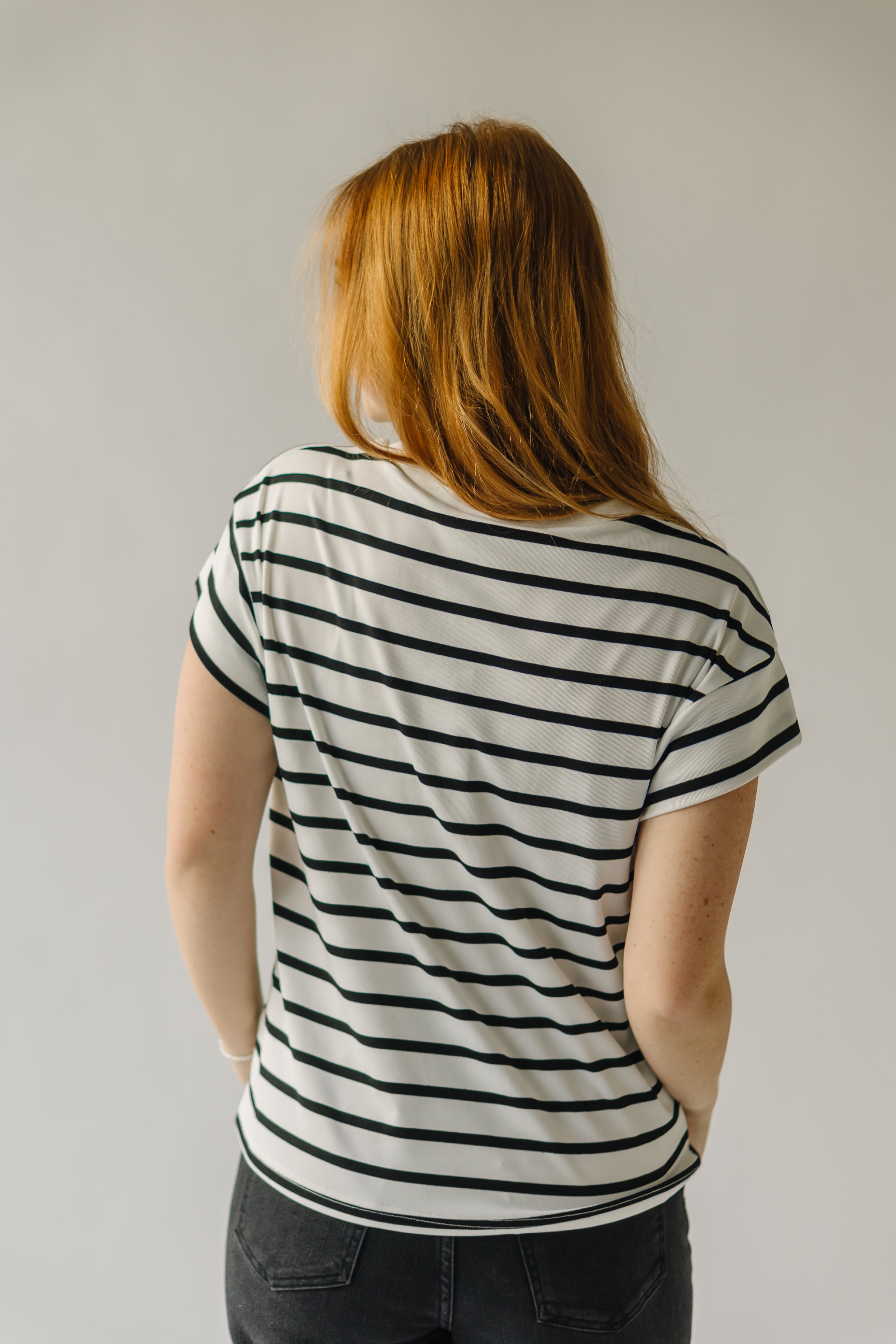 Fetters Striped T-Shirt: White + Black