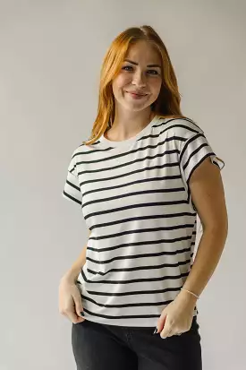 Fetters Striped T-Shirt: White + Black