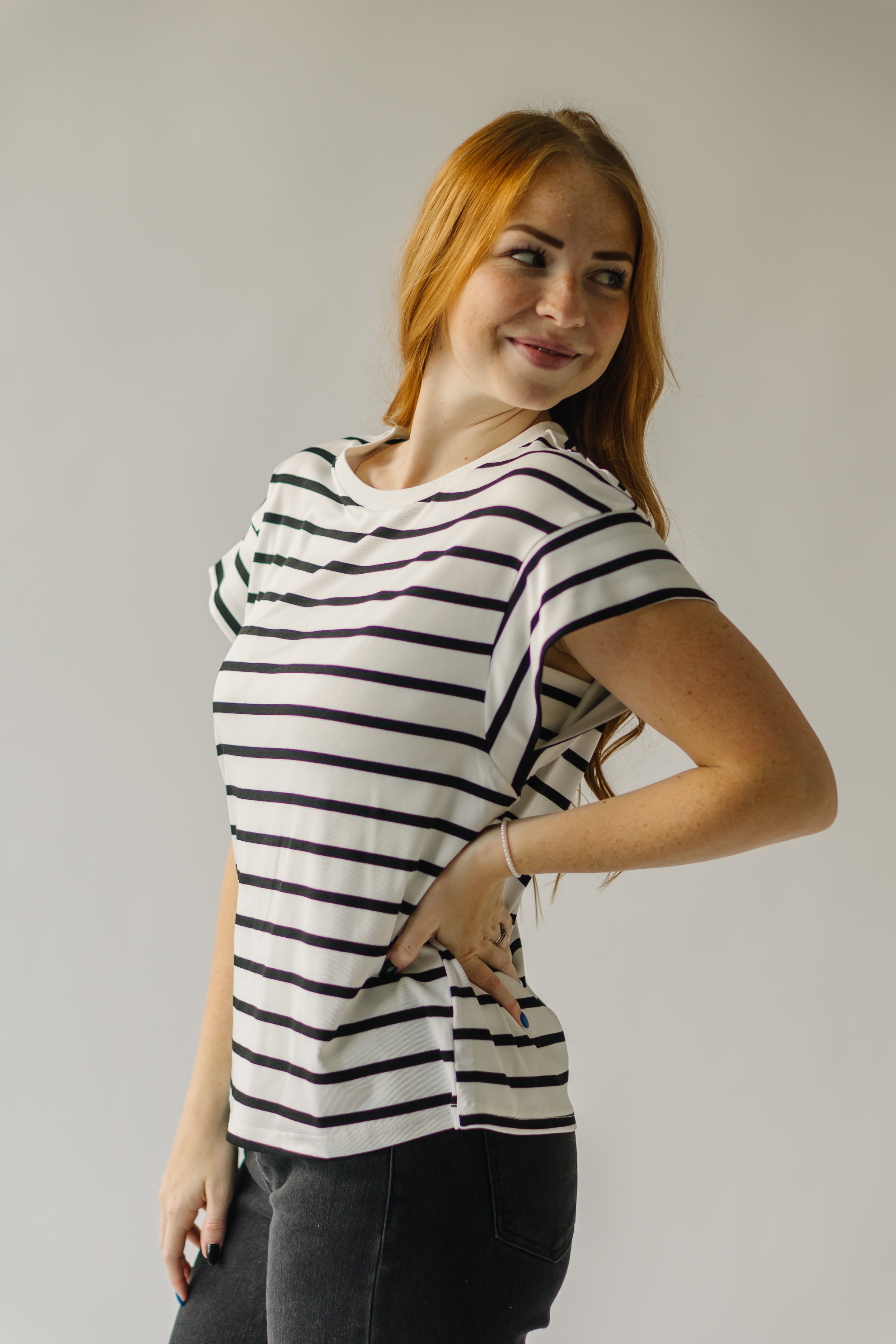 Fetters Striped T-Shirt: White + Black