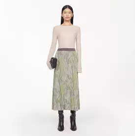 Flora Jacquard Knit Skirt