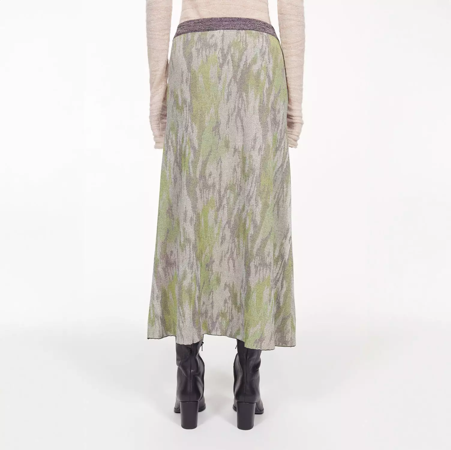 Flora Jacquard Knit Skirt