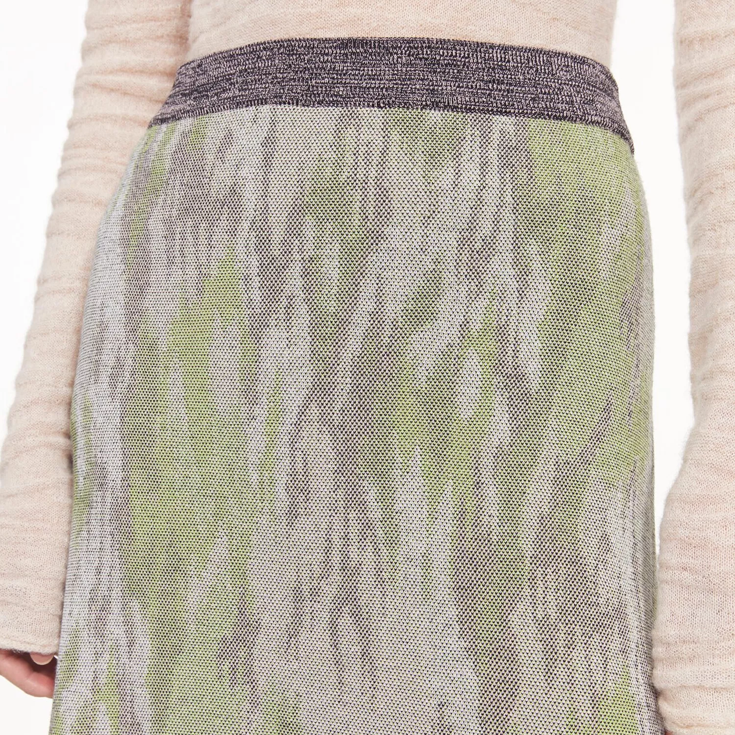 Flora Jacquard Knit Skirt