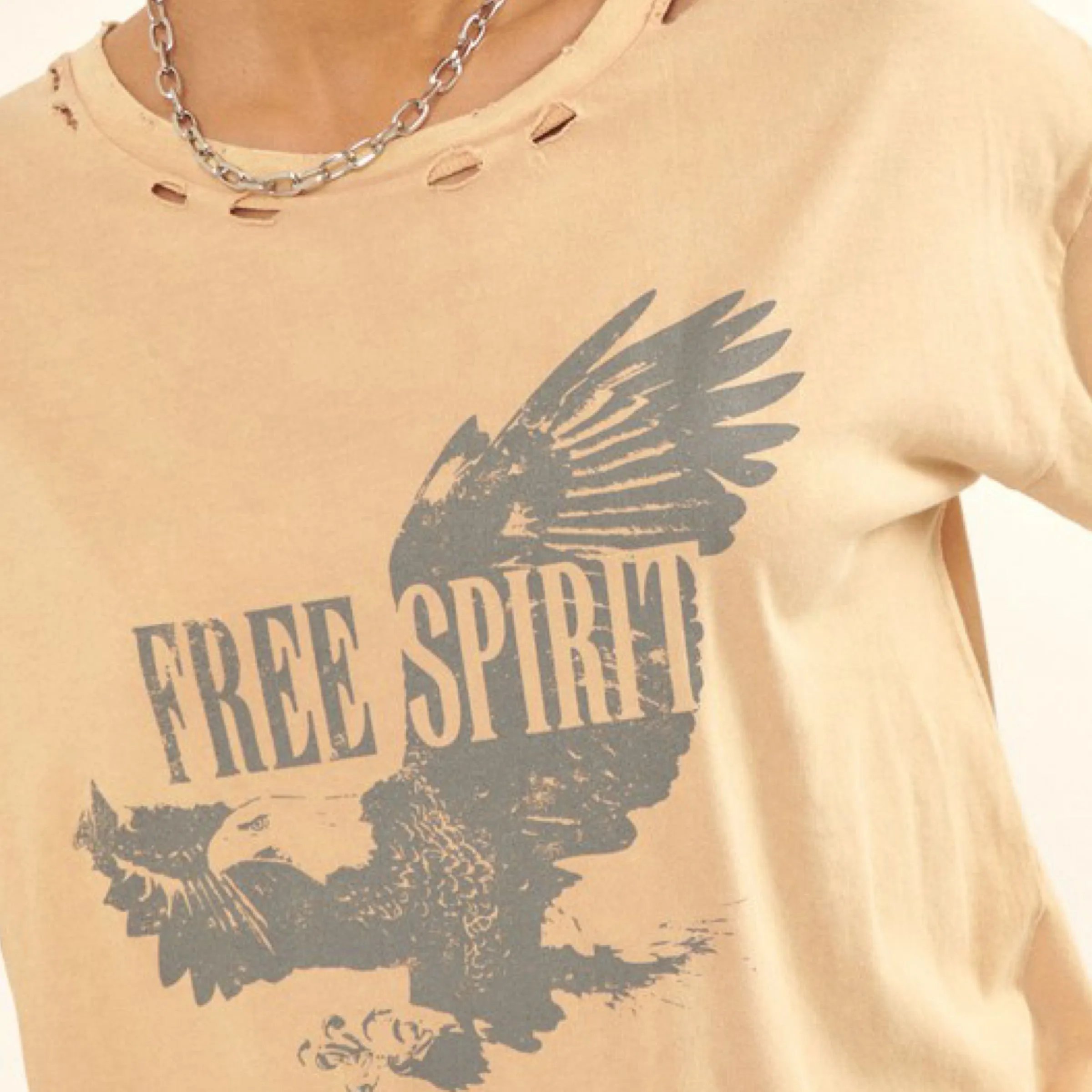 Oversized Graphic Tee - Free Spirit