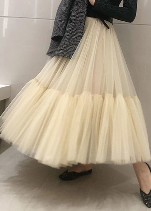 French Ruffled Tulle Skirts Summer AS1046