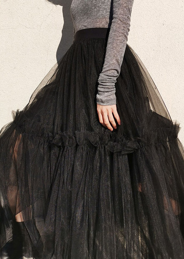 French Ruffled Tulle Skirts Summer AS1046