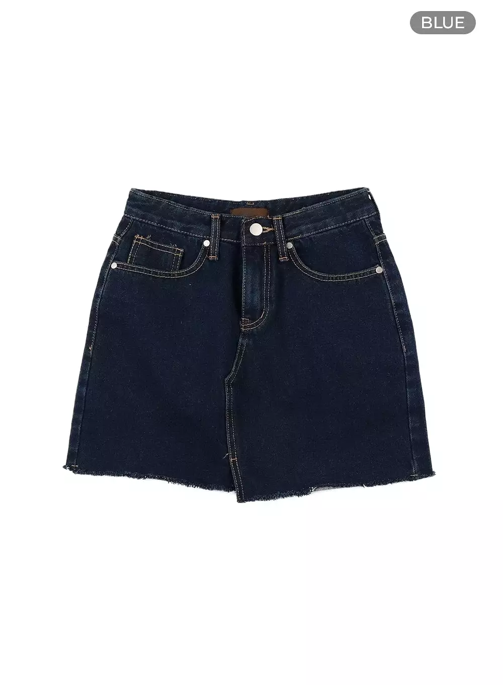 Front Slit Denim Mini Skirt CA415 - Search Results: Shop Now