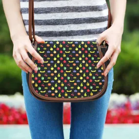 Fruit Saddle Bag with Bitmap Design