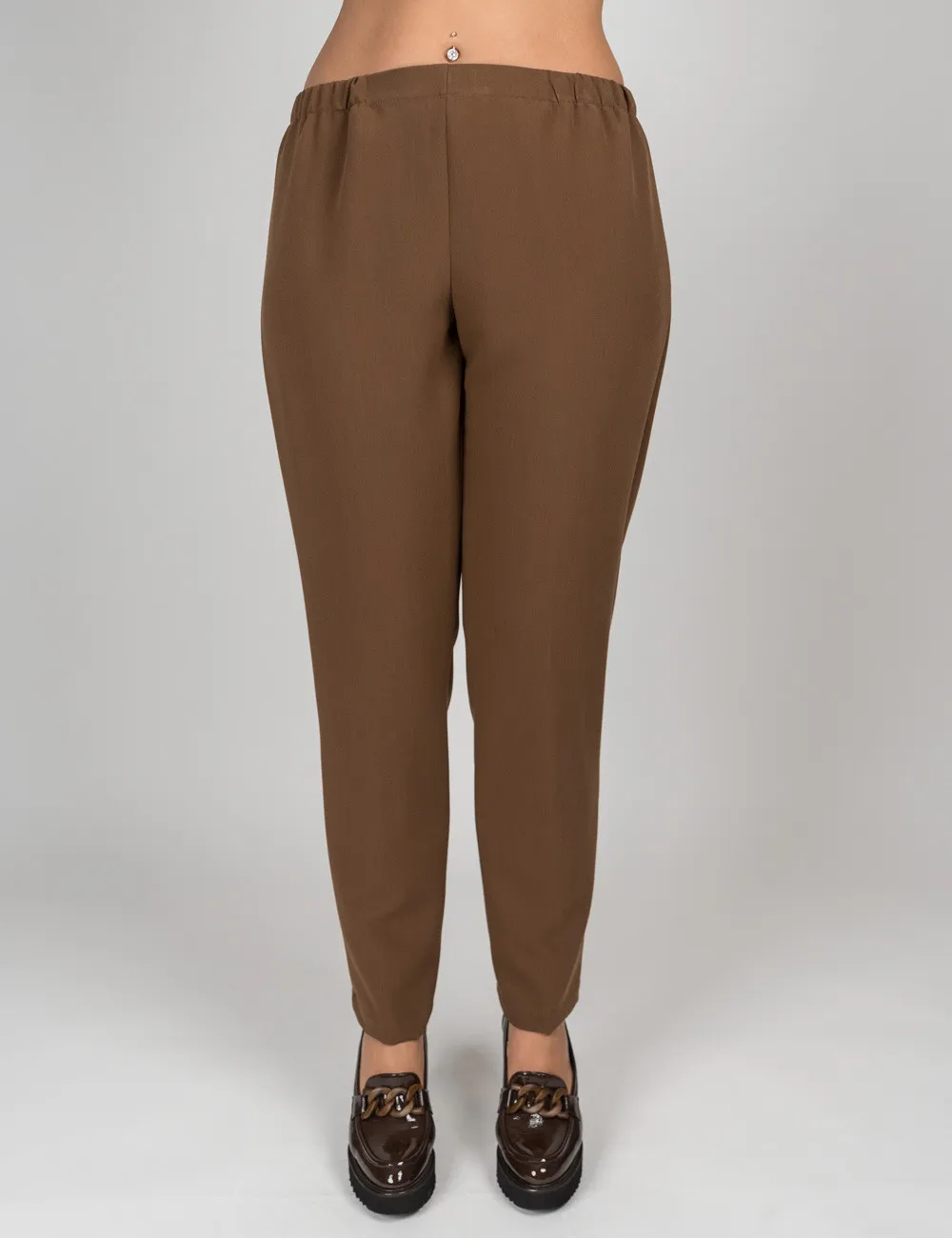 Gigliorosso - Straight-leg camel trousers