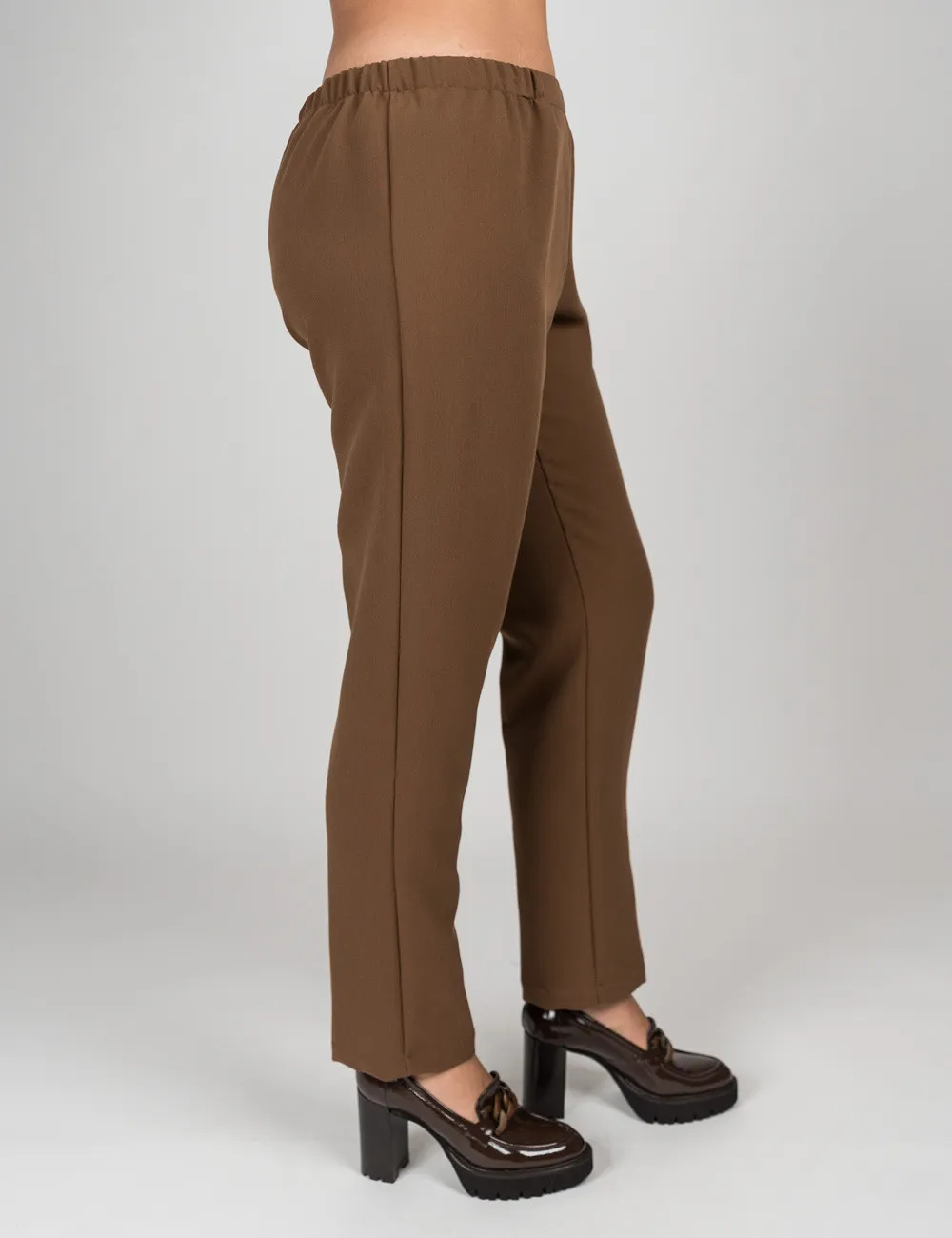 Gigliorosso - Straight-leg camel trousers