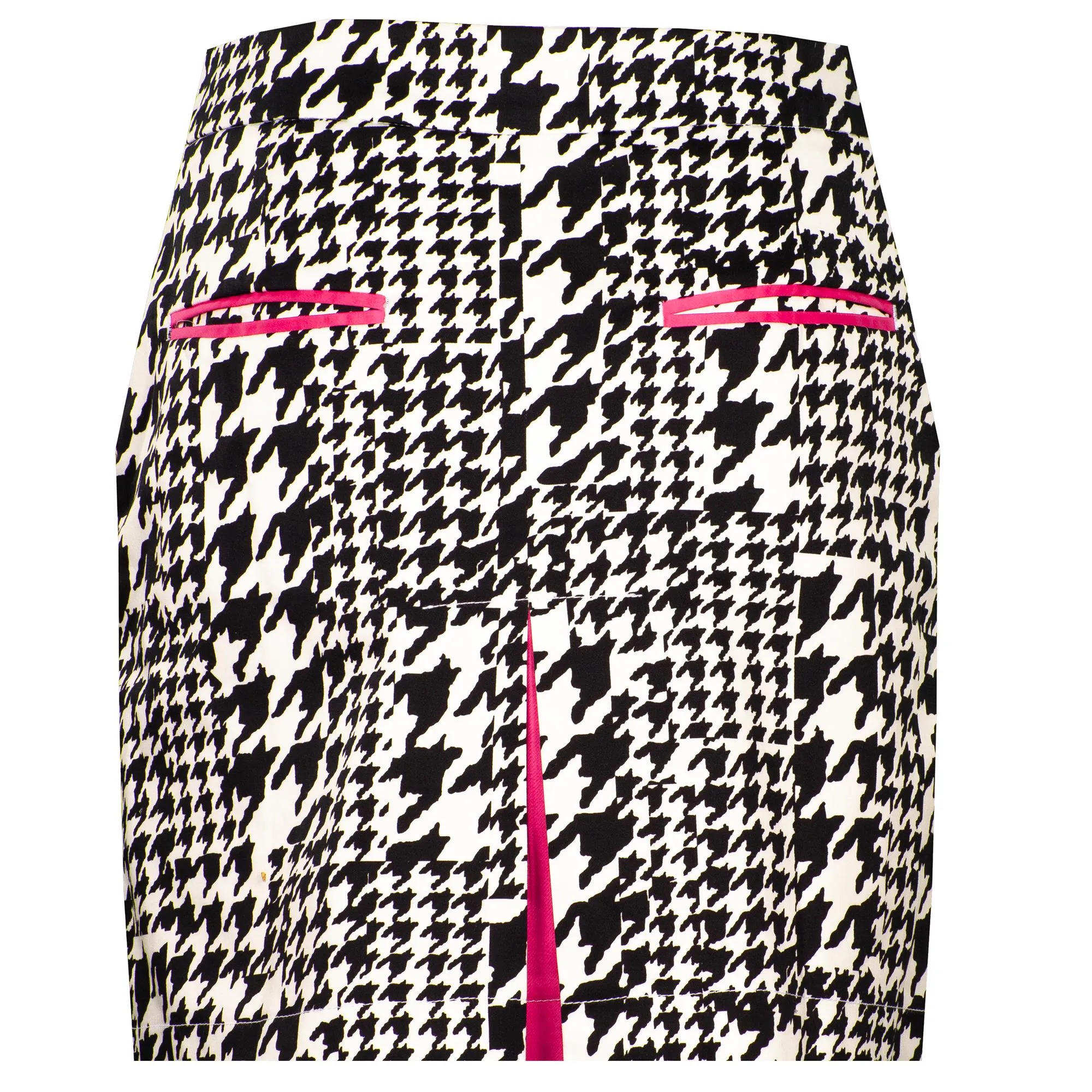 White/Black Ladies Golf Skort BACK ON SKIRT at Girls Golf