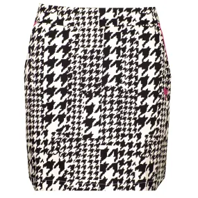 White/Black Ladies Golf Skort BACK ON SKIRT at Girls Golf