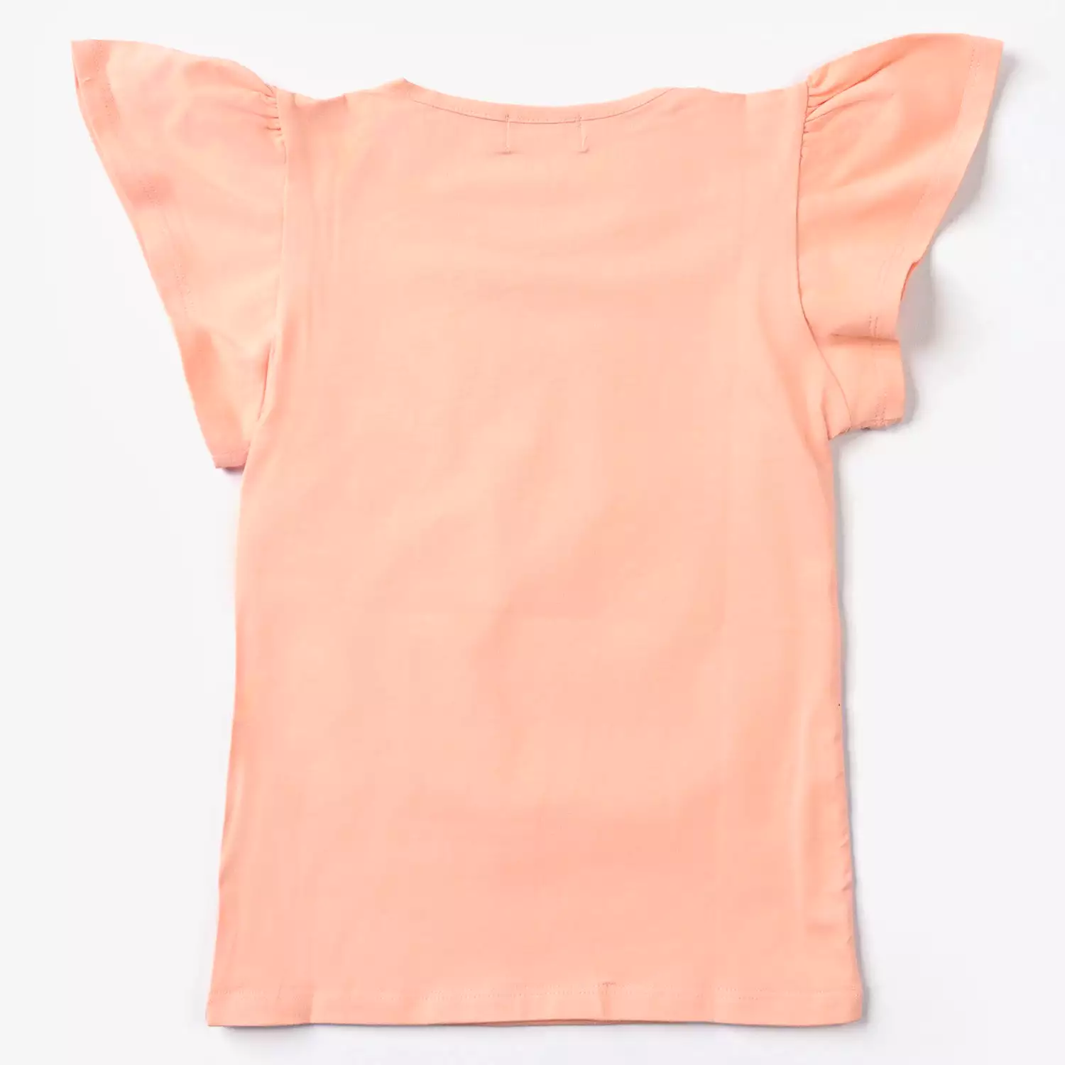 Girls Peach Character Lycra Jersey T-Shirt