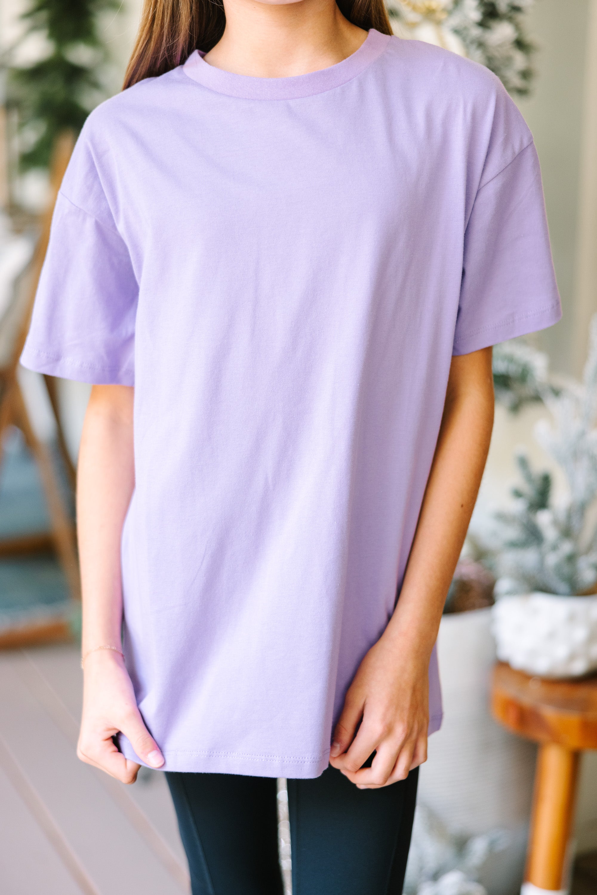 Girls: Purple Oversized T-shirt