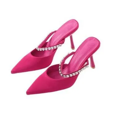 Glitter Slingback Heel Shoes