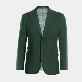 green peak lapel essential blazer