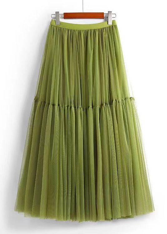 green tulle skirts summer