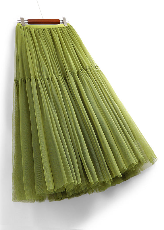 green tulle skirts summer