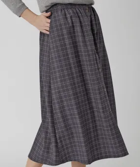 Gray Checkered Skirt