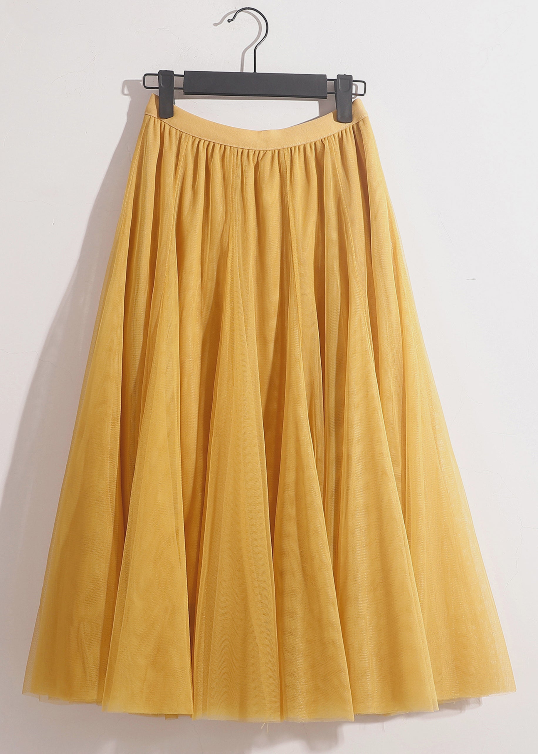 Grey Elastic Waist Tulle Skirt - AS1008