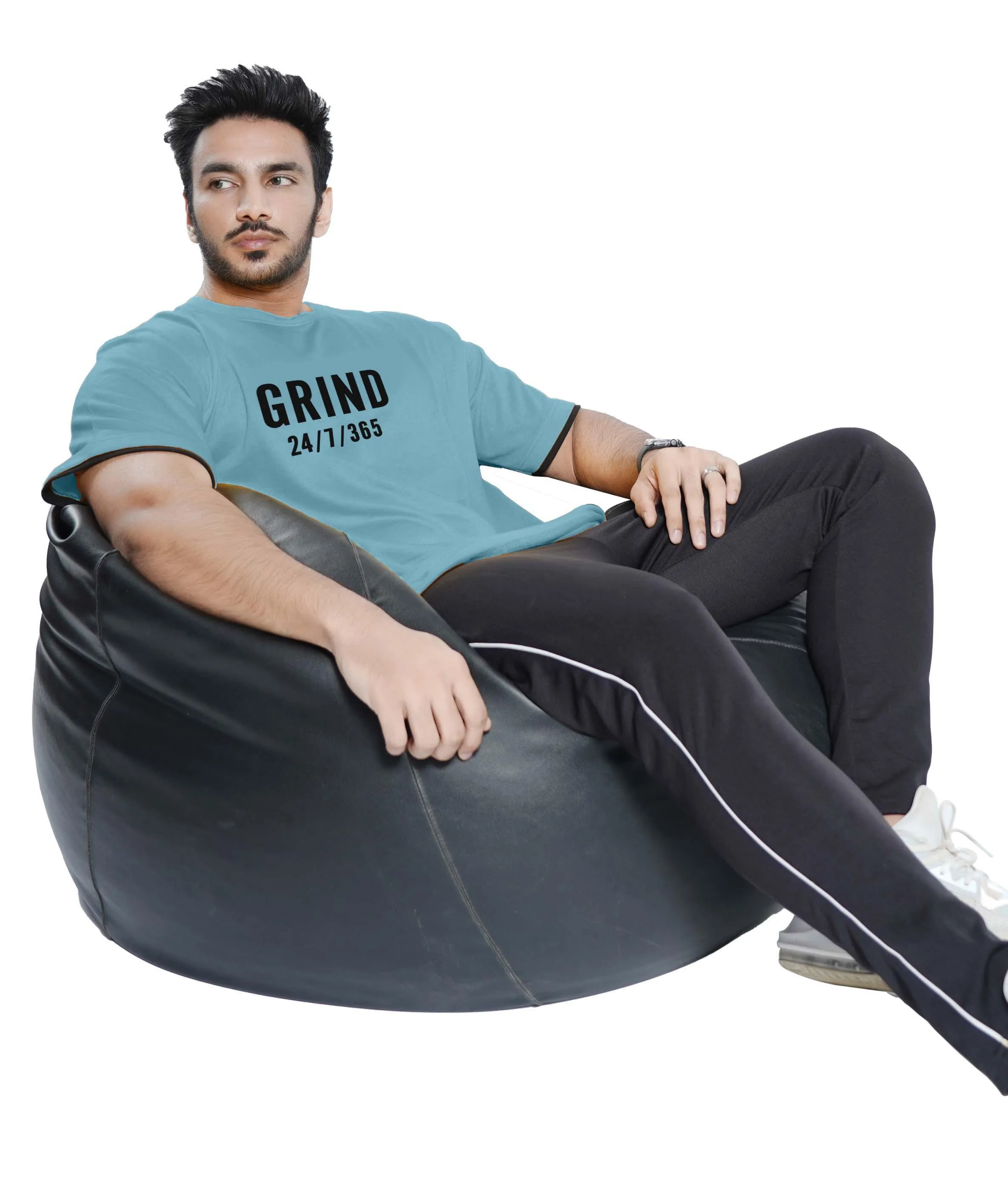 Oversized Blue GymX Tee on Sale by Grind