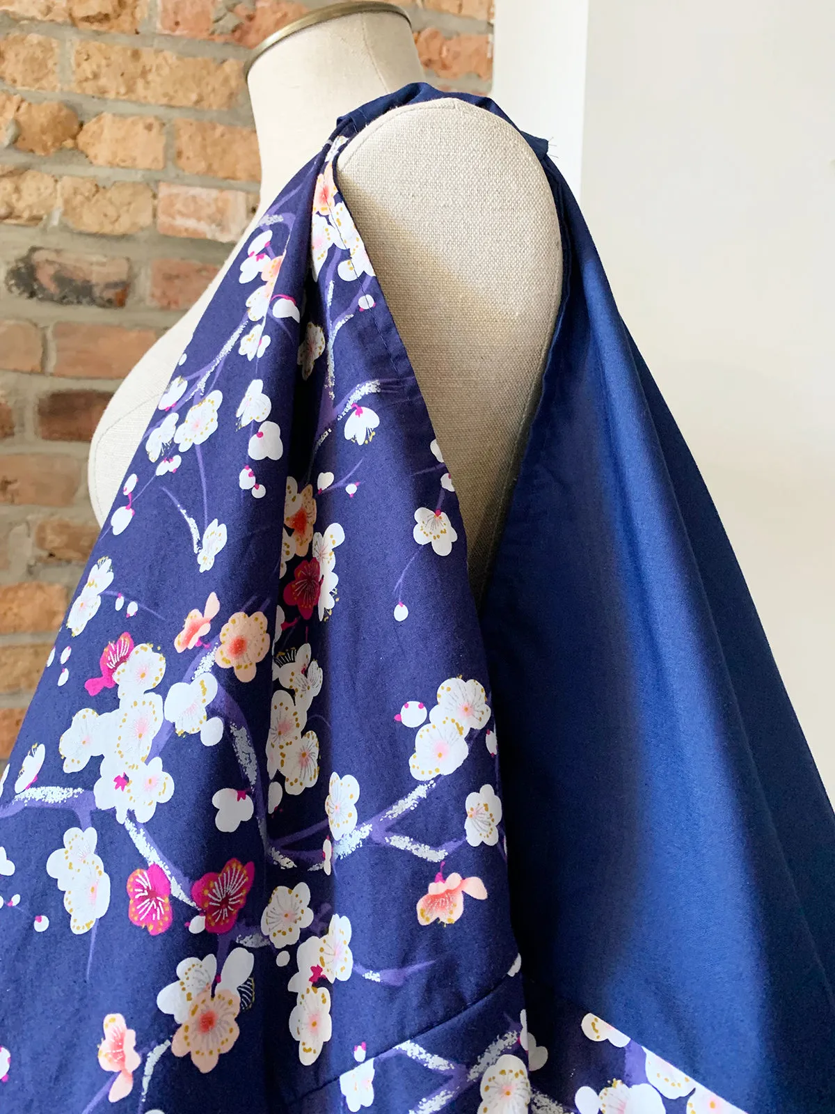 Handmade Origami Bag | Market Bag | Sakura (Navy Blue)