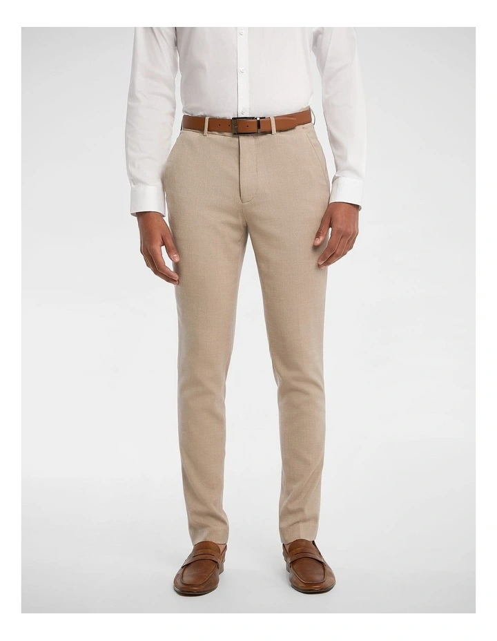 Hayman Sand Stretch Skinny Dress Pant