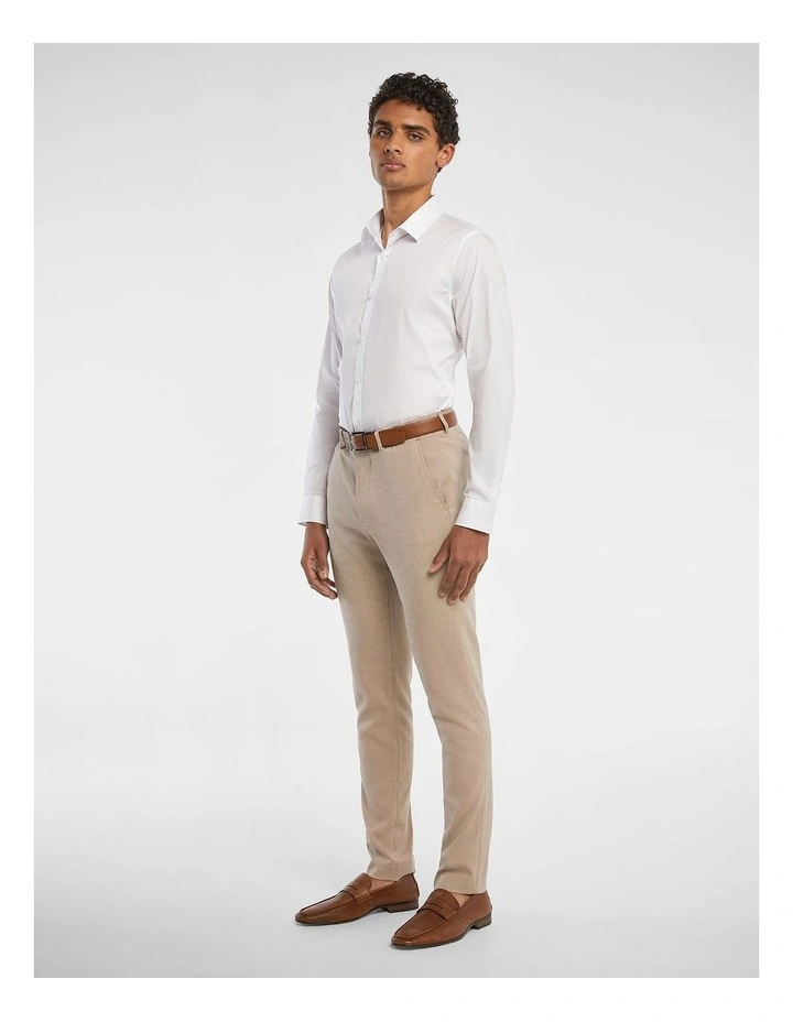 Hayman Sand Stretch Skinny Dress Pant