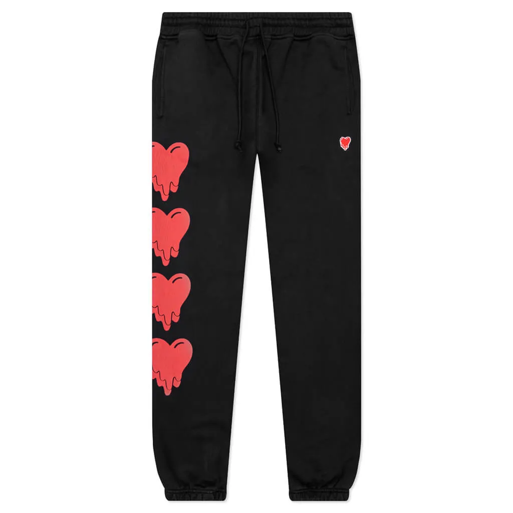 Black Heart Logo Joggers