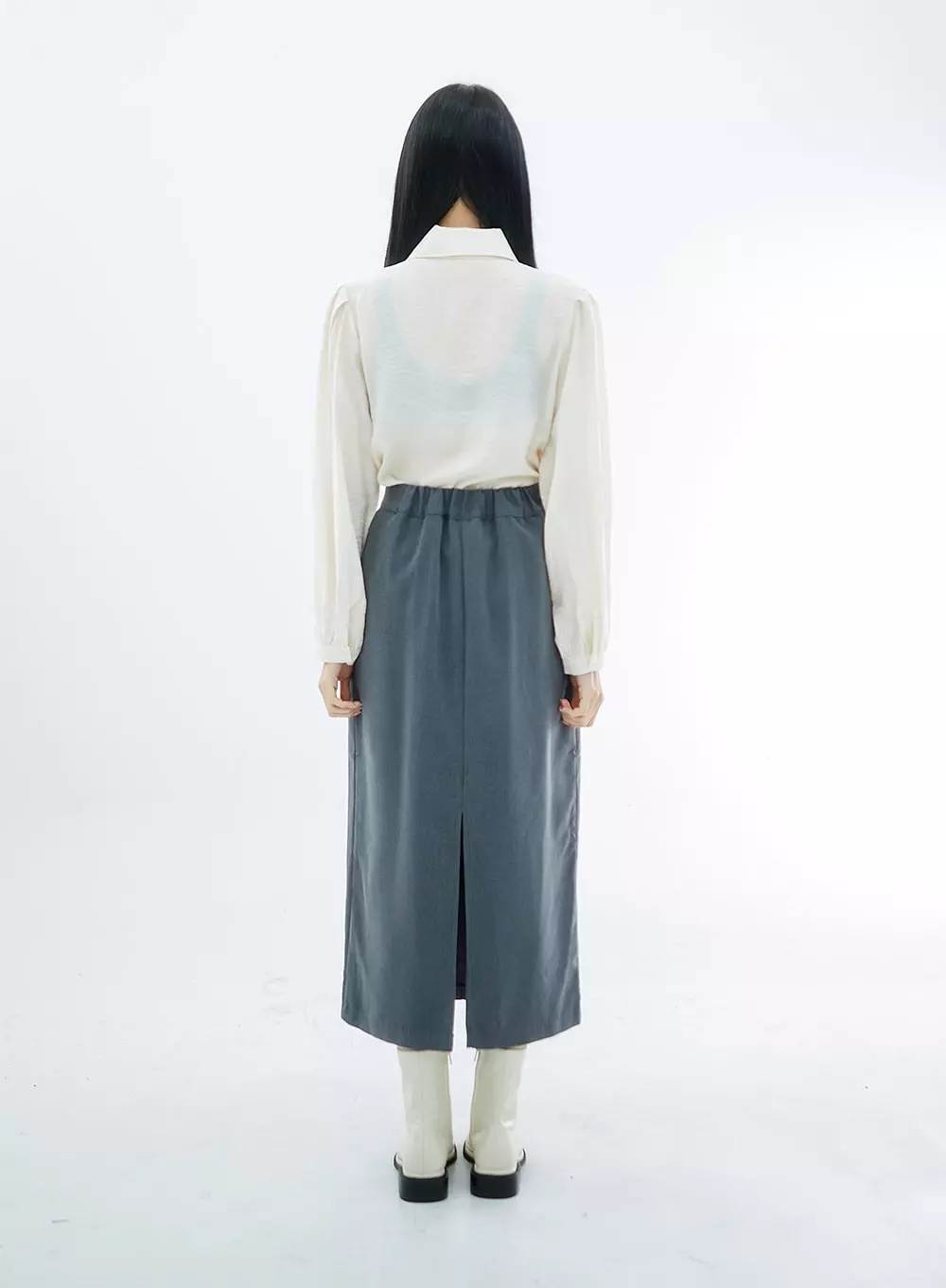 High waist long skirt - OS29