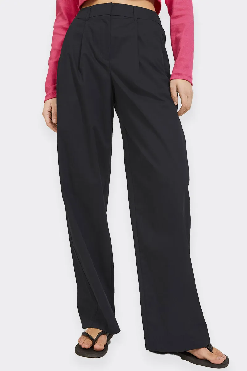 High Waist Relaxed Fit Pants