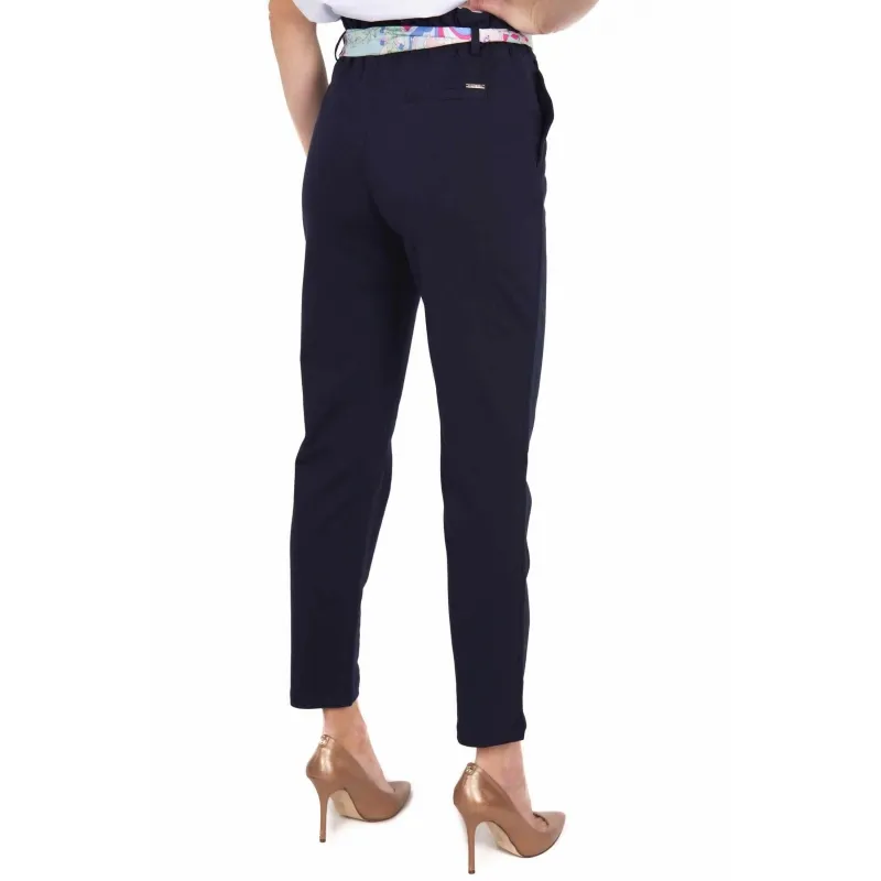 High-waisted sweatpants, blue