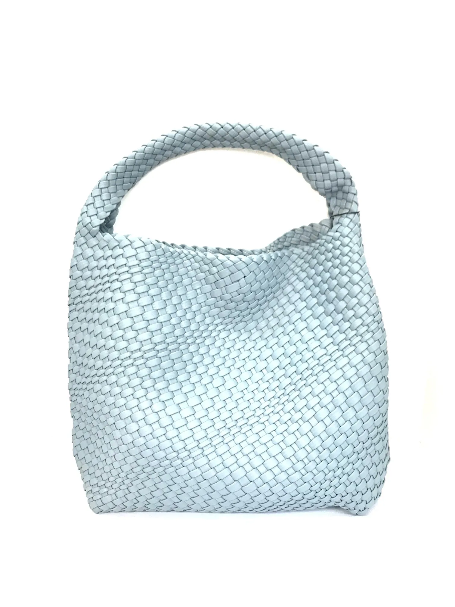 Hobo Woven Tote Bag, Vegan Leather, Weave Design