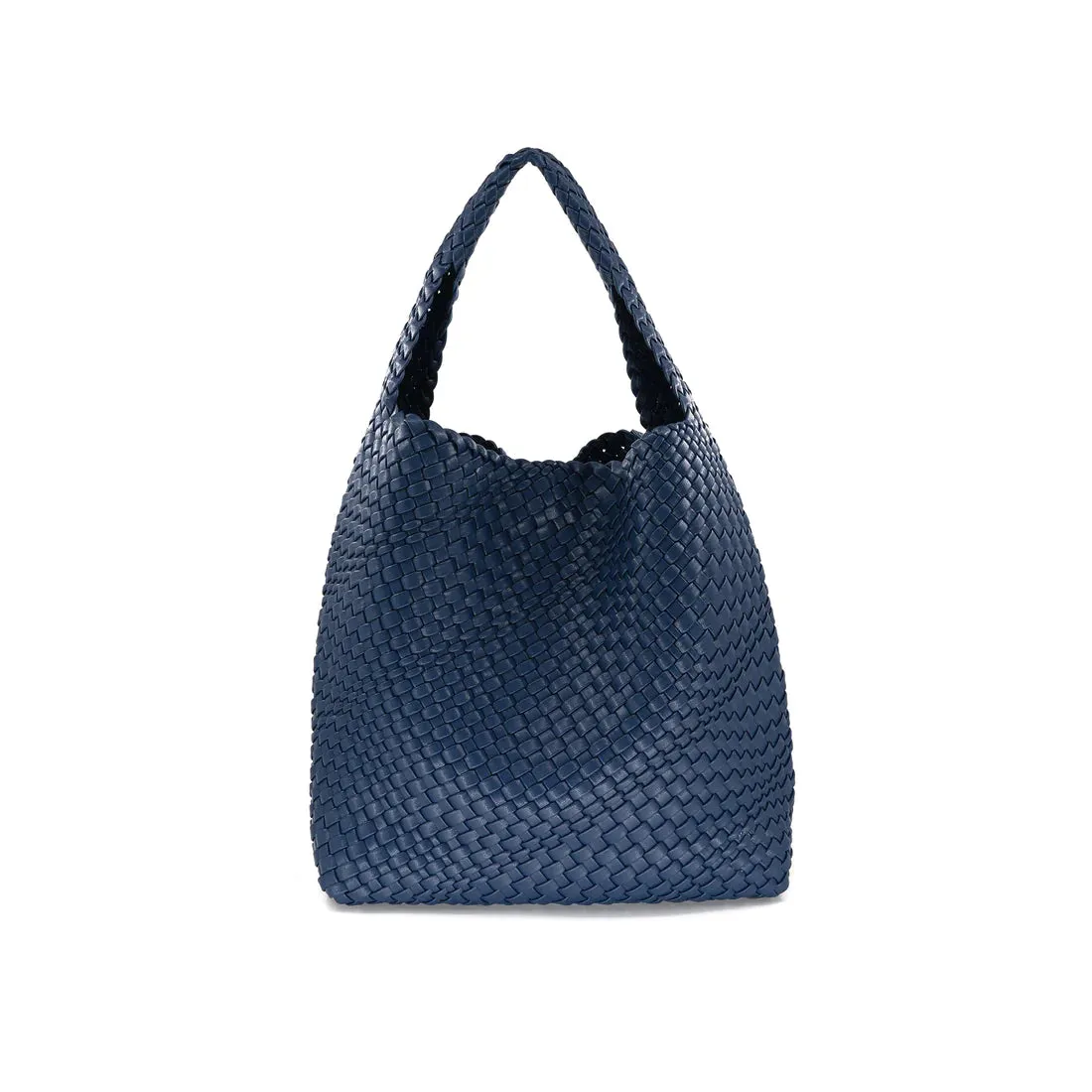 Hobo Woven Tote Bag, Vegan Leather, Weave Design