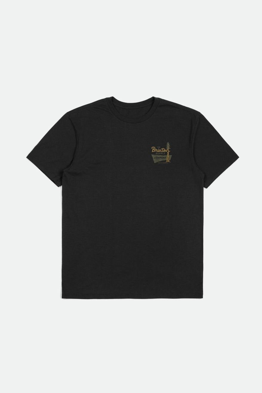 Howell short-sleeve black tailored t-shirt.