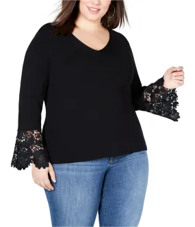 INC Lace-Cuff Pullover Sweater