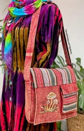 Indian Red Toadstool Satchel Bag