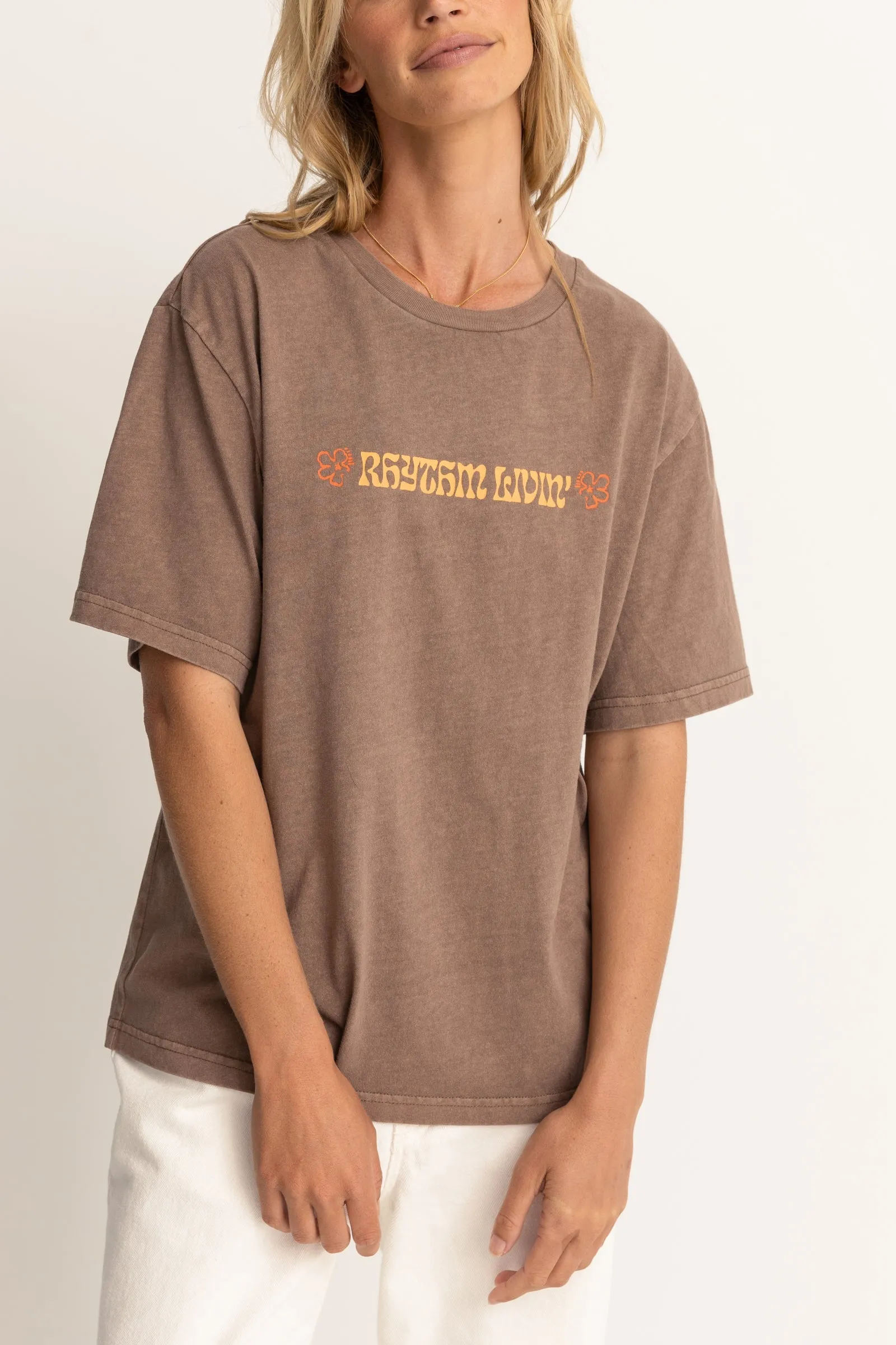 Brown Oversized T-Shirt by Islander