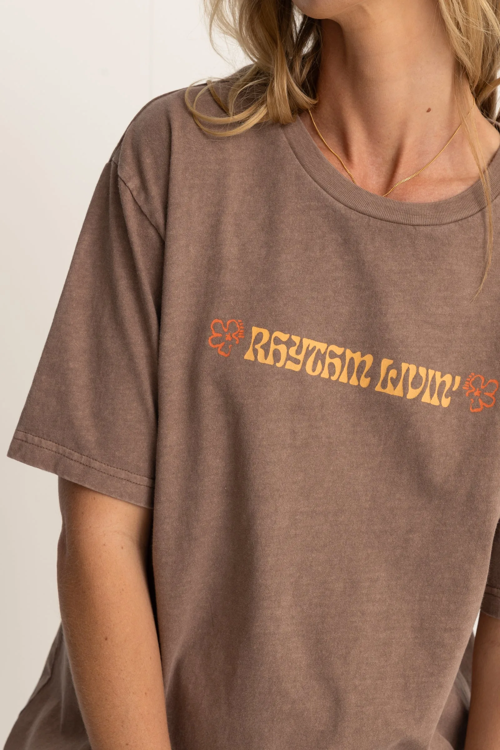 Brown Oversized T-Shirt by Islander