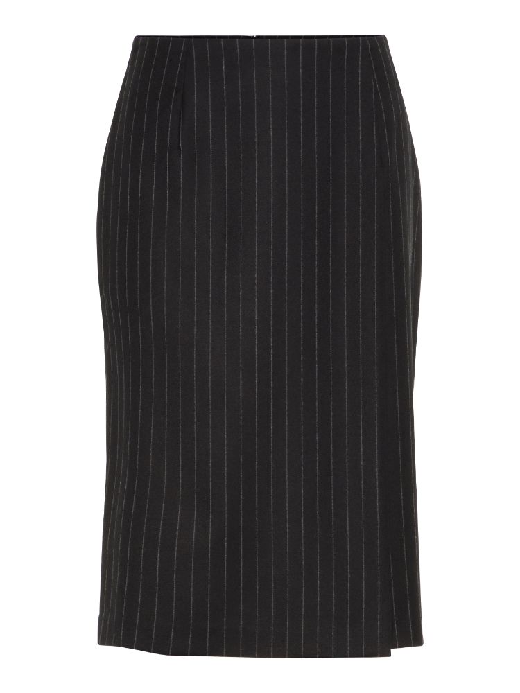 J. Lindeberg Women's Silva Wool Pencil Skirt - Black Stripe