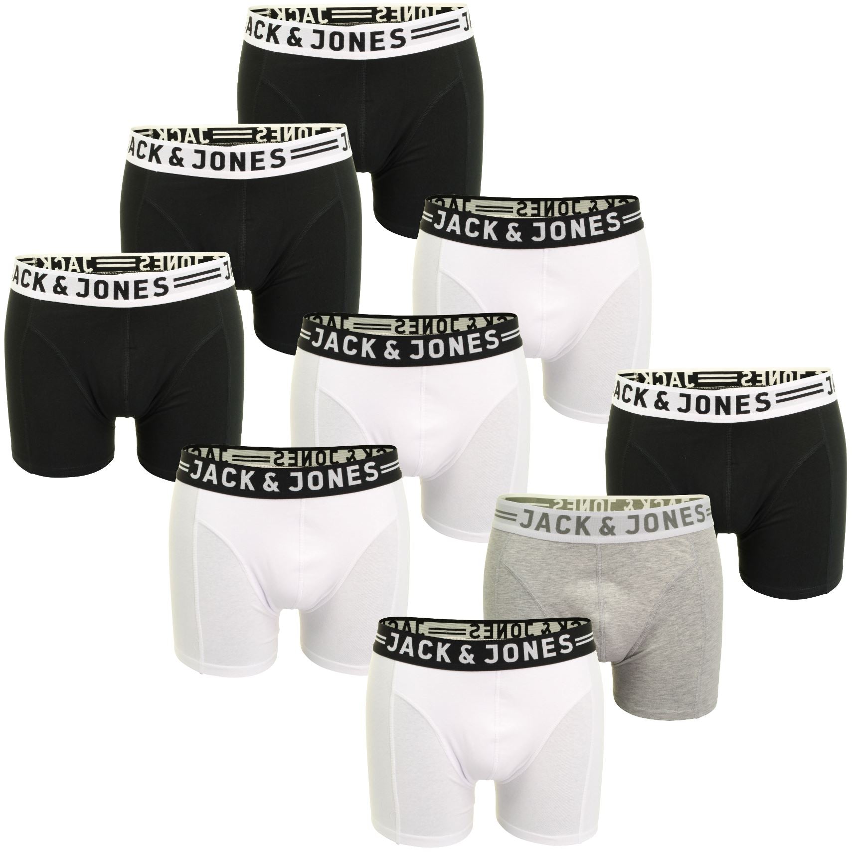 Jack & Jones mens boxer shorts trunks pack 3.