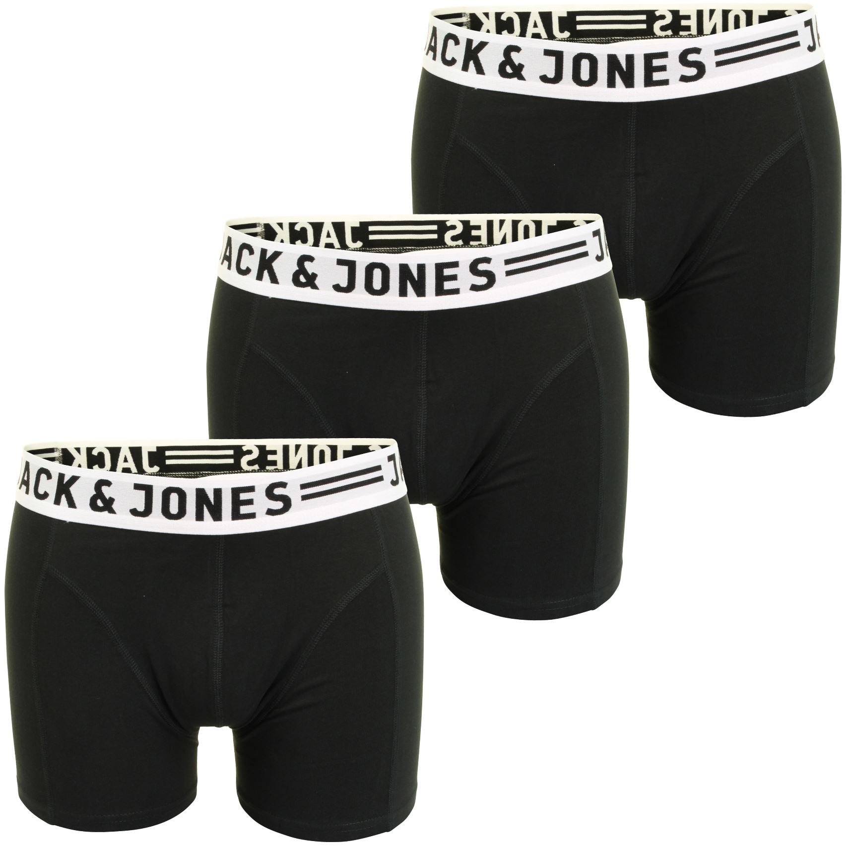 Jack & Jones mens boxer shorts trunks pack 3.