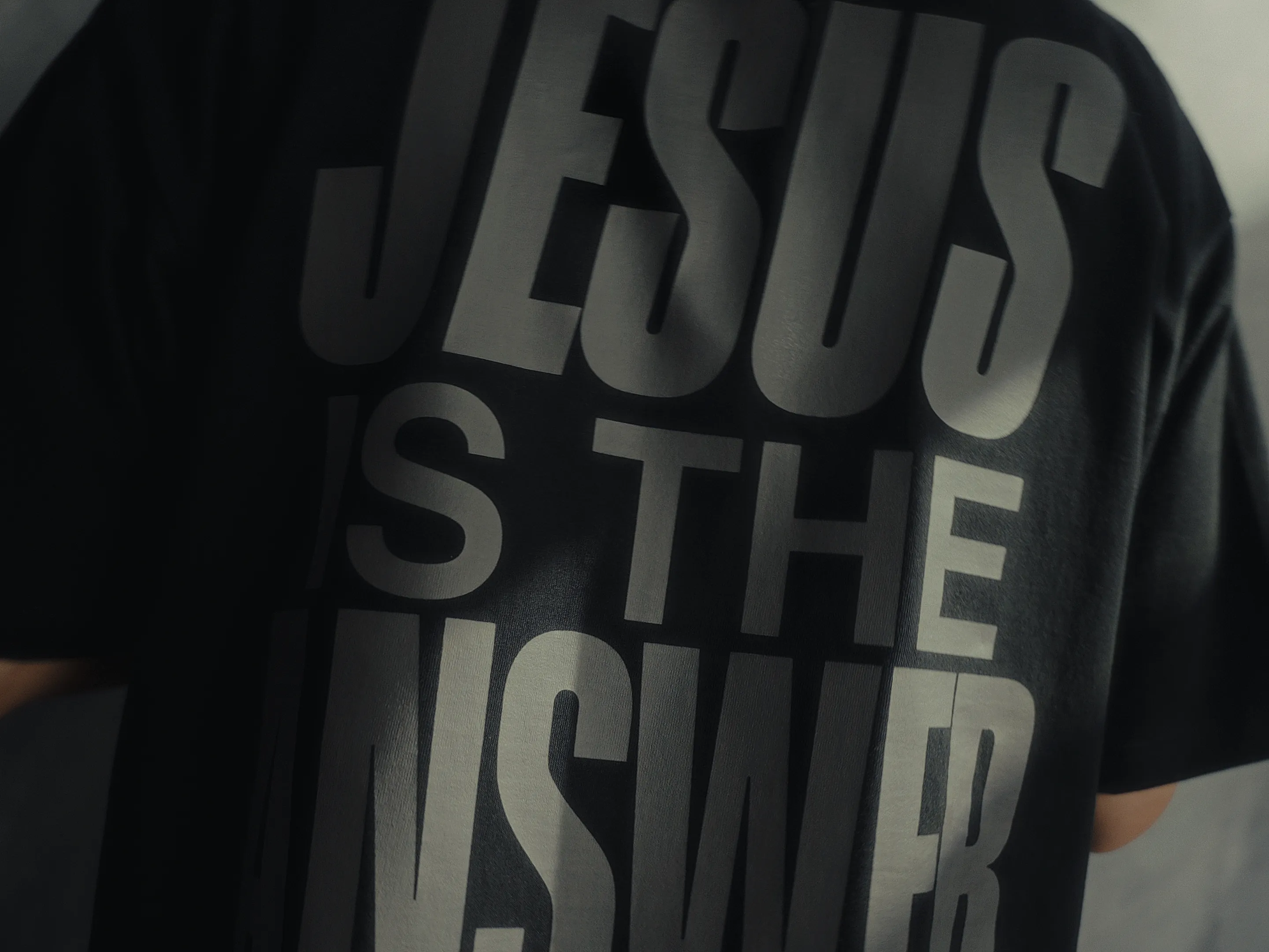 Jesus is the Answer (Black) - Top