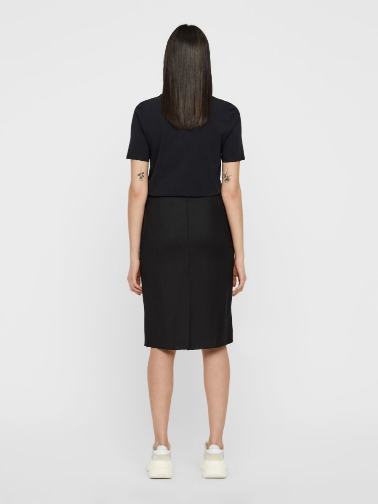 J.Lindeberg Women's Black Wool Pin Skirt