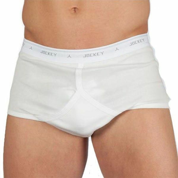 Jockey White Men's Plus Size Y-Front Underwear Briefs Trunks - One Result