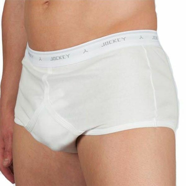 Jockey White Men's Plus Size Y-Front Underwear Briefs Trunks - One Result