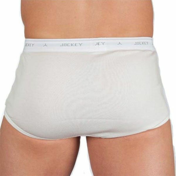 Jockey White Men's Plus Size Y-Front Underwear Briefs Trunks - One Result