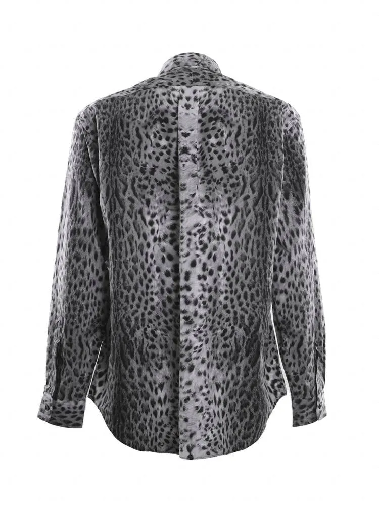 Just Cavalli Animal Print Long-Sleeved Shirt