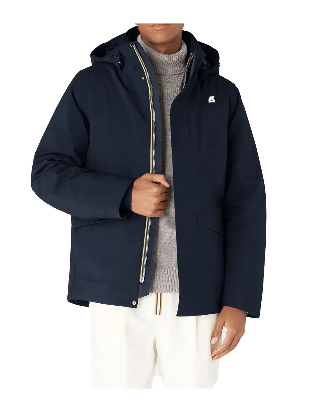 K-way man K41279W Jackel bonded padded blue jacket