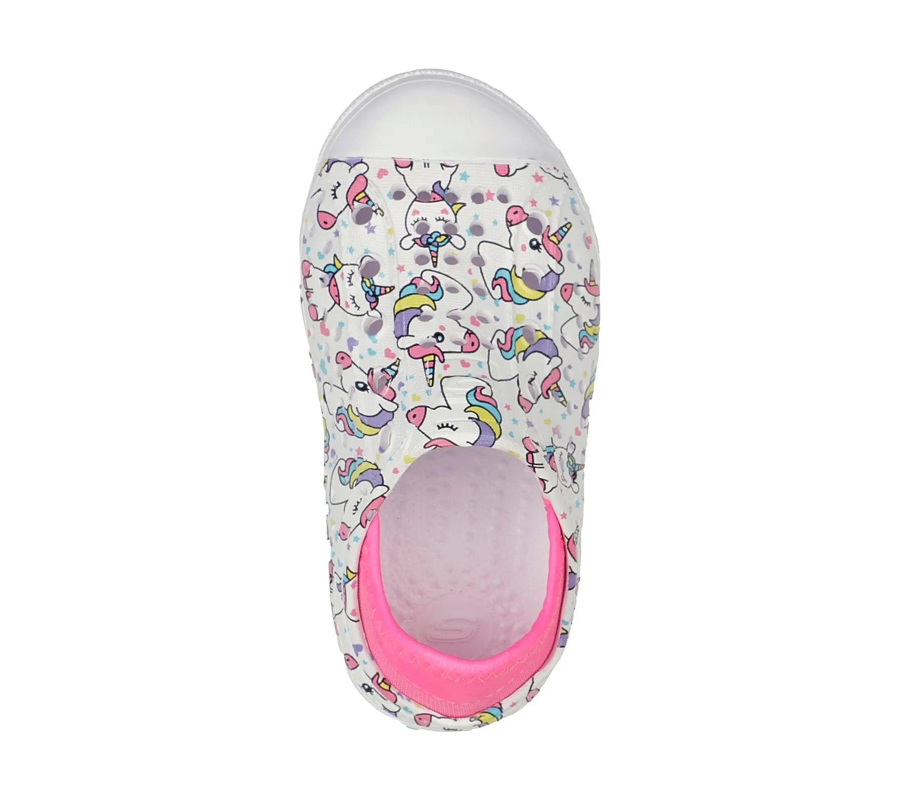 Kids Skechers Foamies Summer Shoes Pink Unicorn On Sale 308060L